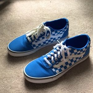 Bright blue vans